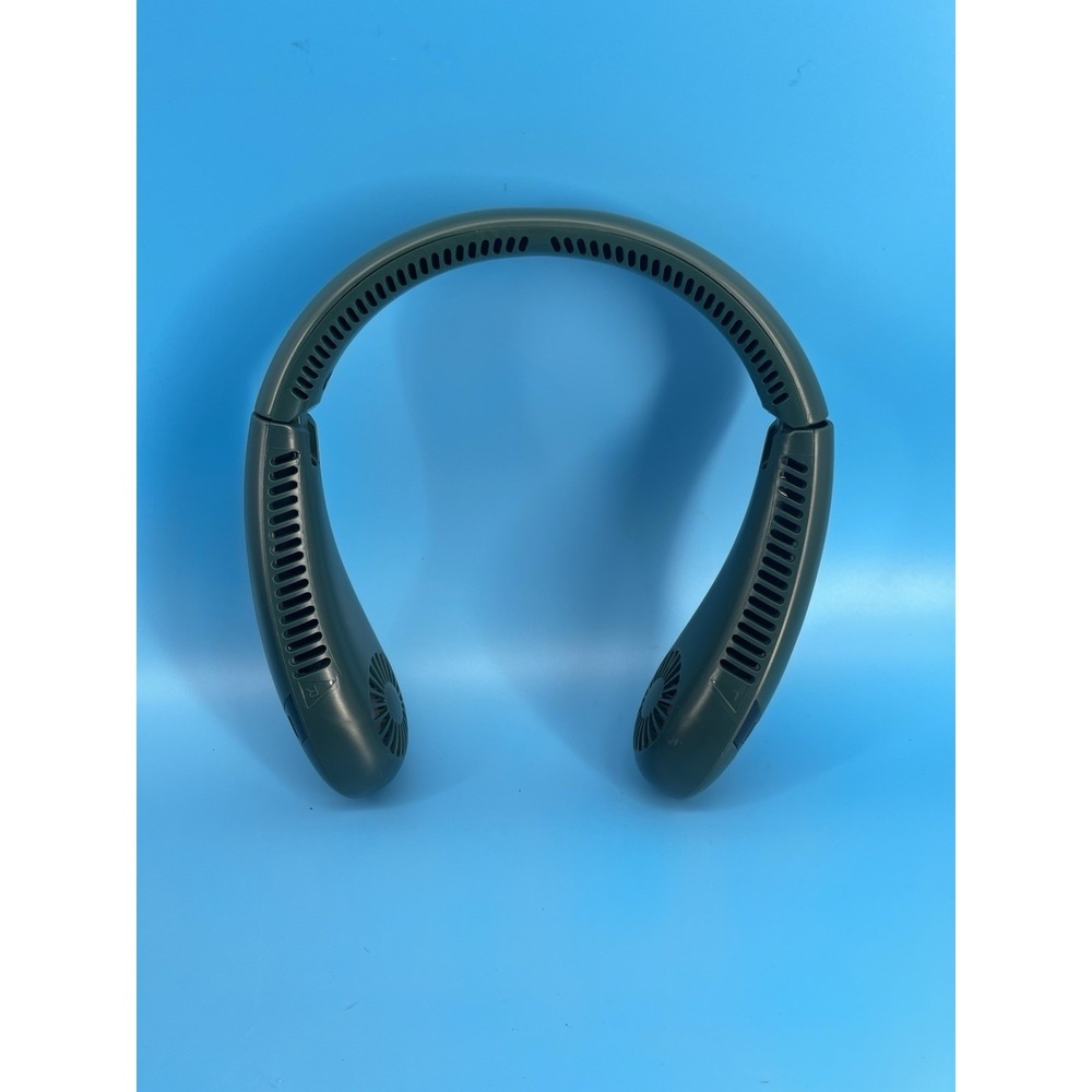 Portable Bladeless Neck Fan Rechargeable Hands Free Green‎ Excellent Cond